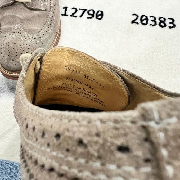 1901 Suede Lace Up Oxford Shoes main image 4